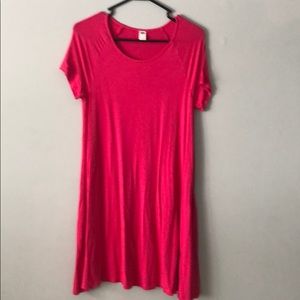 Hot Pink Old Navy swing dress MEDIUM